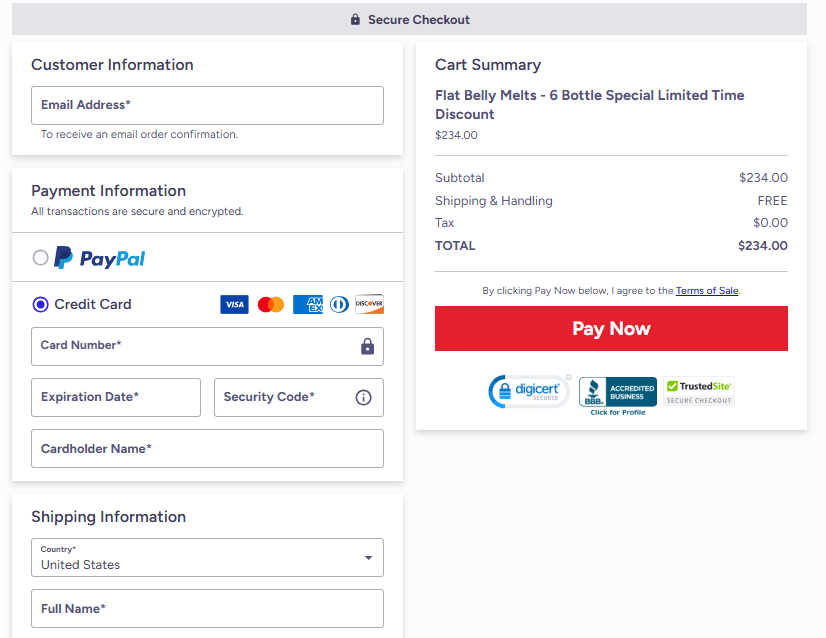 Buy Flat Belly Melts Online